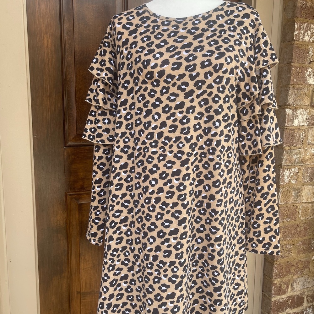 Ruffle Sleeve Dress